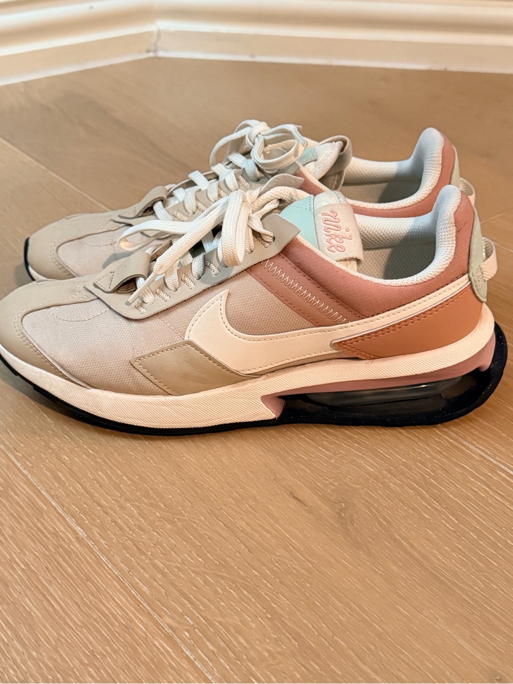 Nike Women’s Low-Top Sneakers in Pink and Cream